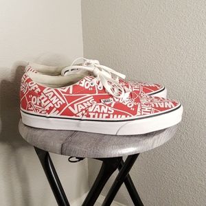 Vans Off The Wall Red Canvas Sneakers